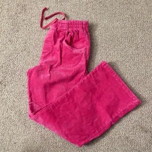 High Quality Designer Hot Pink Corduroy Pants
